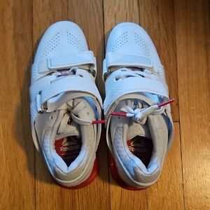 Reebok White And Pink Lifters